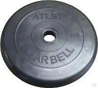Диск для штанги MB Barbell Atlet d51мм 10кг (черный) - фото 1 - id-p226127640