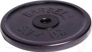 Диск для штанги MB Barbell Atlet d51мм  20кг (черный)