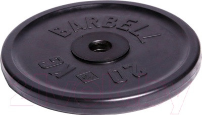 Диск для штанги MB Barbell Atlet d51мм 20кг (черный) - фото 1 - id-p226127641