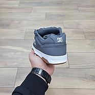 Кроссовки DC Stag Shoe Grey White, фото 4