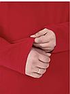 Футболка лонгслив  с длинным рукавом 100% хлопок (цвет красный), фото 10