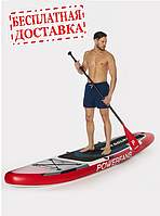 Сапборд SUP Board POWERFANS (320х84х15), арт. TA004-001 (красный)