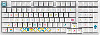 Клавиатура Akko 3098B Doraemon Rainbow (Akko CS Jelly Pink)