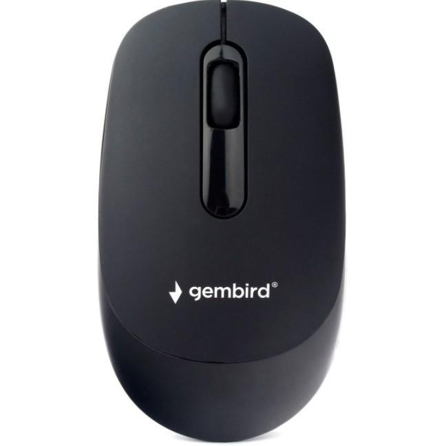 Gembird MUSW-365 {Мышь беспроводная, 2.4ГГц, черн, покрытие soft touch, 3кн, 1000DPI - MUSW-365} - фото 1 - id-p226132905
