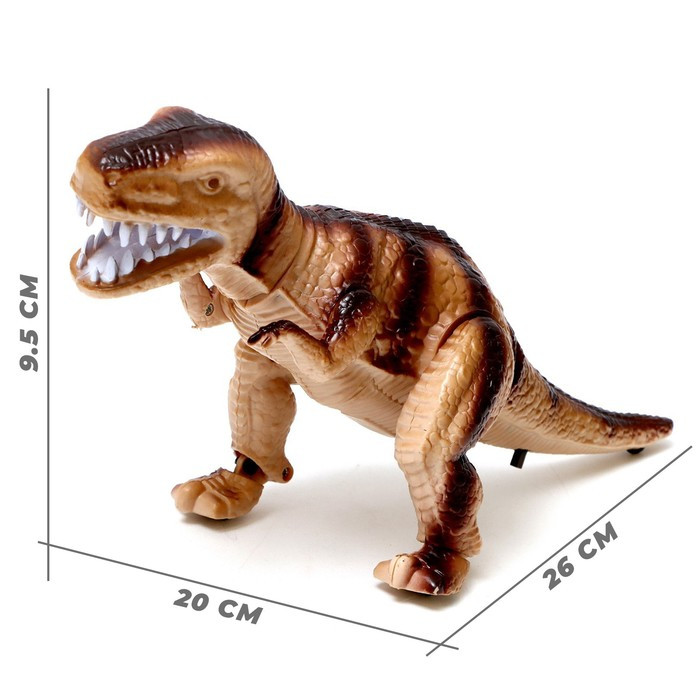 Динозавр «Рекс» работает от батареек, световые и звуковые эффекты, цвета МИКС - фото 2 - id-p226132975