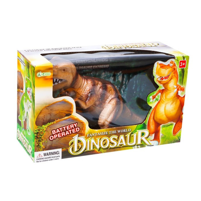 Динозавр «Рекс» работает от батареек, световые и звуковые эффекты, цвета МИКС - фото 6 - id-p226132975