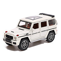 Машина металлическая Mercedes G63, масштаб 1:24, открываются двери, капот, багажник, цвет белый