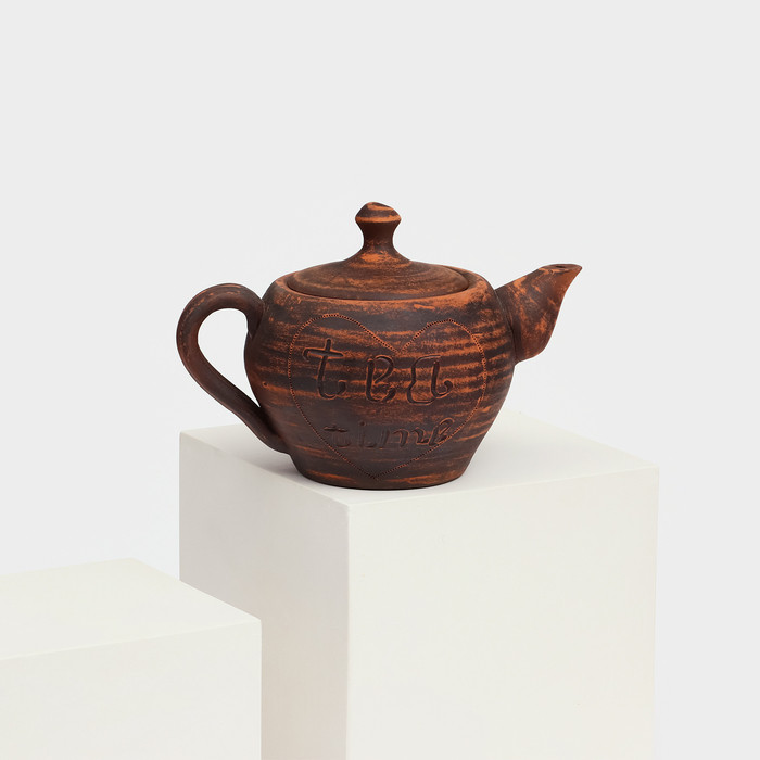 Чайник для заварки "Tea Time", гончарный, красная глина, 0.6 л - фото 6 - id-p226133184