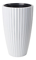Кашпо Formplastic Mika Slim 30 см круг, Цвет кашпо 5100-011 Белый
