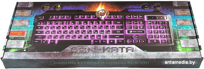 Клавиатура Dialog KGK-25U Silver - фото 2 - id-p226134041