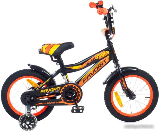 Детский велосипед Favorit Biker 14 BIK-14OR (оранжевый) - фото 1 - id-p226134119