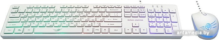 Клавиатура + мышь Dialog KMGK-1707U (белый) - фото 1 - id-p226134055