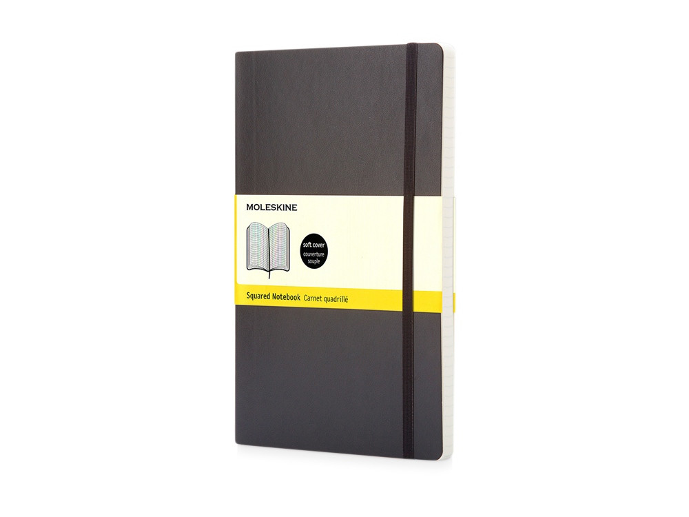 Записная книжка Moleskine Classic Soft (в клетку), Pocket (9x14 см), черный - фото 1 - id-p226134569