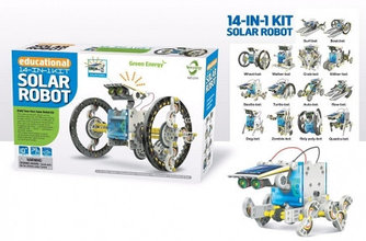 Конструктор Educational Solar Robot Kit 14 in 1 на солнечной батарее No.214 Green Energy