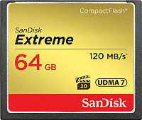 Карта памяти SanDisk Extreme CompactFlash 64GB (SDCFXSB-064G-G46)