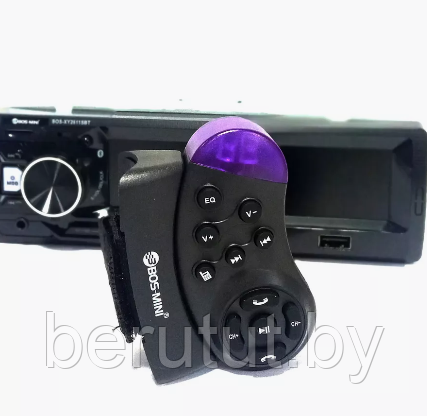 Магнитола в машину 1 din Bluetooth с пультом на руль BOS-MINI BOS-XY2611SBT - фото 5 - id-p226148003