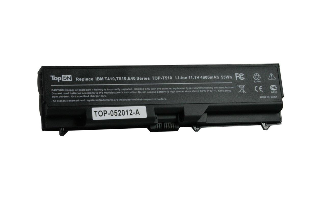 Батарея для ноутбука TopON 75938 11.1V 4400mAh литиево-ионная (TOP-T510) - фото 1 - id-p226148131