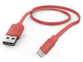 Кабель Hama Flat 00173645 USB (m)-Lightning (m) 1.2м розовый плоский