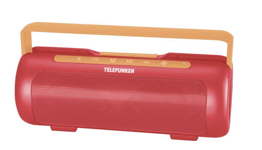 Колонка порт. Telefunken TF-PS1231B красный/оранжевый 4W 2.1 BT/3.5Jack 2200mAh (TF-PS1231B(КОРАЛЛОВО - фото 1 - id-p226148946