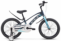 Детский велосипед Stels Storm KR 18" Z010 (2024) (темно-синий/зеленый)