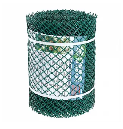 Садовая сетка пластиковая для забора ограждения птичников клумбы 15х15 0,3х20 зеленая оградительная