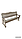 Скамейка дубовая с подлокотниками "Лофт-4" для бани, дачи, сада, фото 4