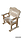 Кресло из массива дуба для дома, бани, дачи., фото 7