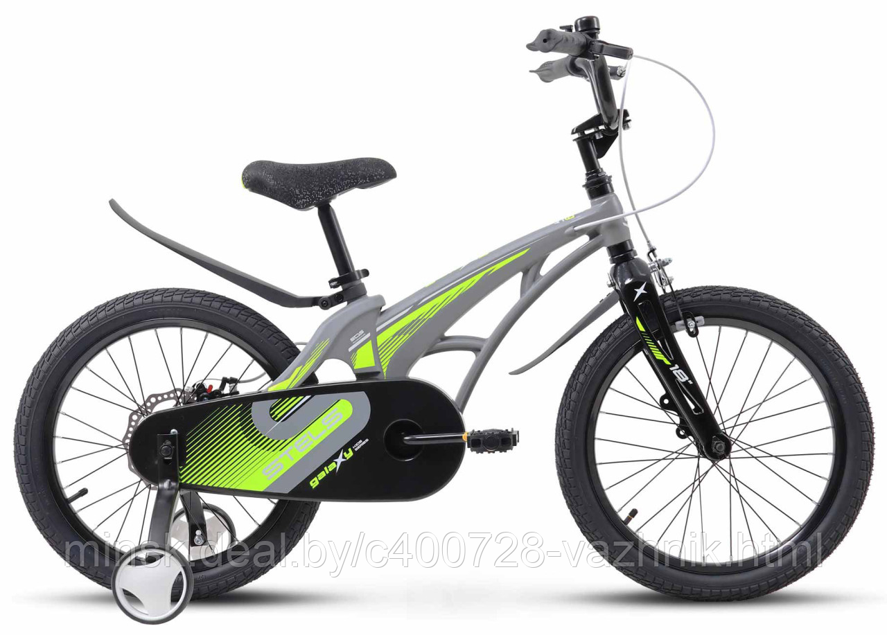 Детский велосипед Stels Galaxy KMD 18 (2024) серый - фото 1 - id-p226151087