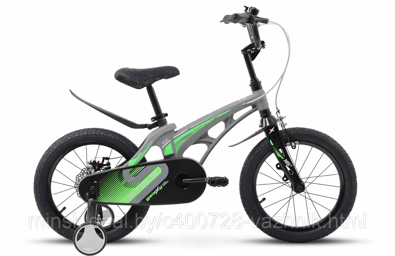 Детский велосипед Stels Galaxy KMD 18 (2024) серый - фото 2 - id-p226151169