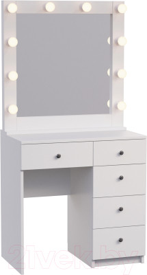Туалетный столик с зеркалом Мир Мебели SV-24 с подсветкой - фото 1 - id-p226150947