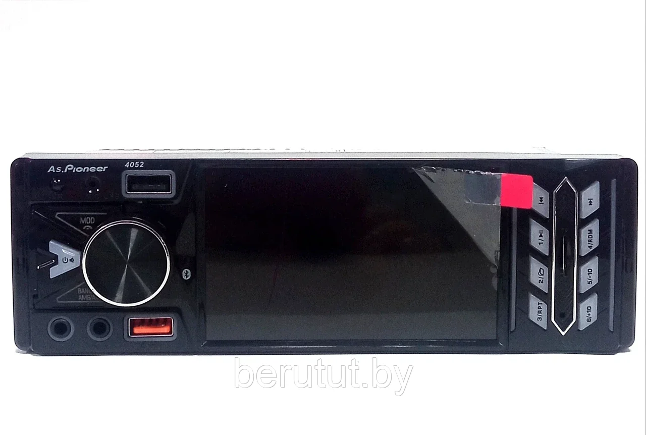 Магнитола в машину с экраном 1 din Bluetooth с пультом на руль PIONEER 4052 - фото 2 - id-p226150740