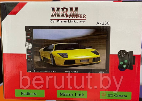 Магнитола в машину с экраном 2 din Bluetooth с пультом ДУ MRM A7230 - фото 4 - id-p226151629