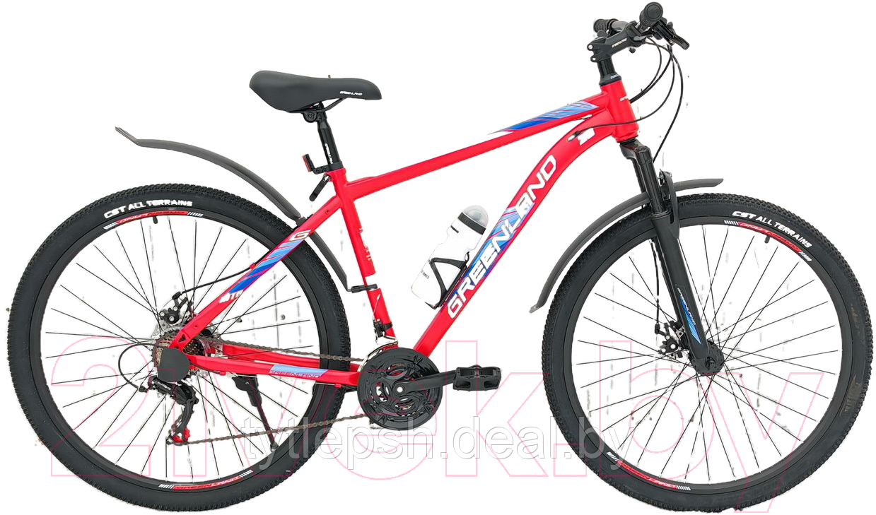 Велосипед GREENLAND MERCURY 29 (2024) (красный/синий)