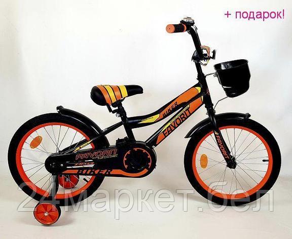 Детский велосипед Favorit Biker 18 (черный/оранжевый, 2018), фото 2