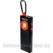 Фонарик светодиодный (5W, 500lm, 3.7V, 2000mAh, USB, IP54, IK07) "Yato" YT-08557