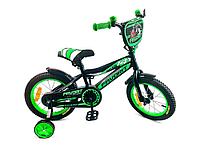 Детский велосипед Favorit Biker 14 (черный/зеленый, 2019)