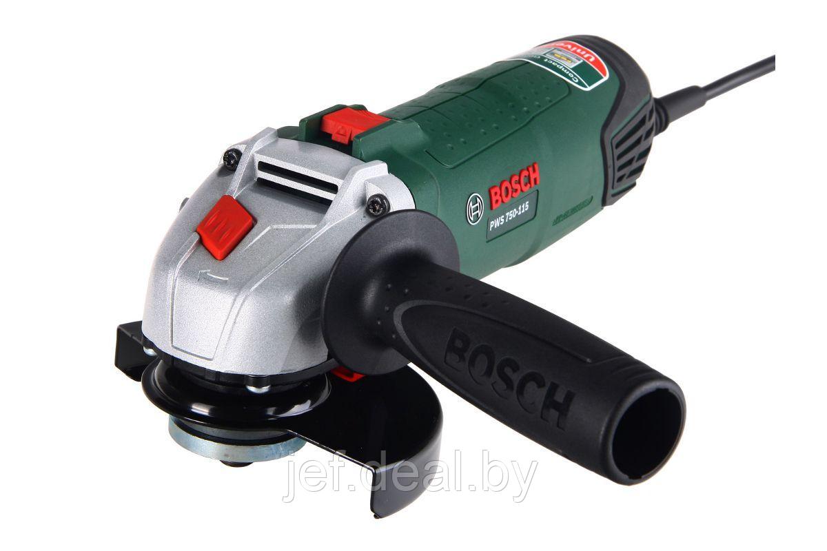 Одноручная углошлифмашина PWS 750-115 750 вт BOSCH 06033A2420 - фото 3 - id-p226152028