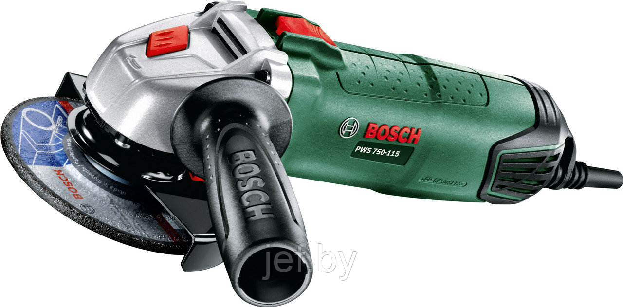 Одноручная углошлифмашина PWS 750-115 750 вт BOSCH 06033A2420 - фото 9 - id-p226152028