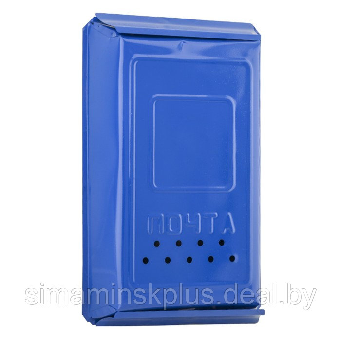 Ящик почтовый индивидуальный большой синий с петлей - фото 1 - id-p226153472