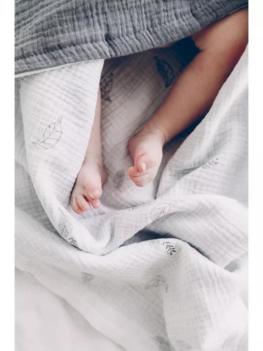 Плед муслиновый мягкий одеяло покрывало для новорожденных малыша Двусторонний пледик из муслина - фото 3 - id-p225926447