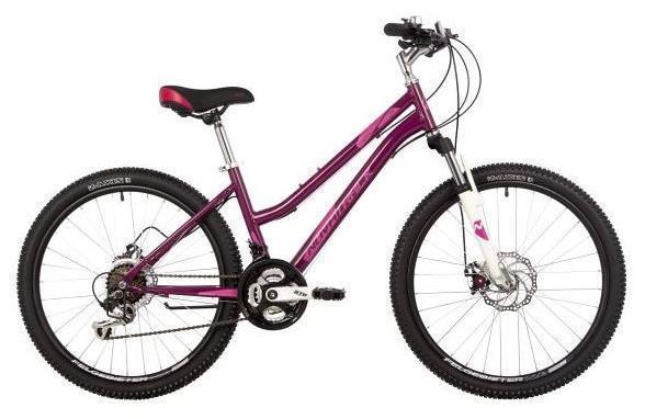 Велосипед для девочек подростковый скоростной горный 12 лет 24 дюйма NOVATRACK вишневый - фото 1 - id-p225926611