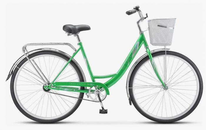 Велосипед для взрослых женский STELS Navigator-345 28" Зеленый с корзинкой рама 20" - фото 1 - id-p225926709