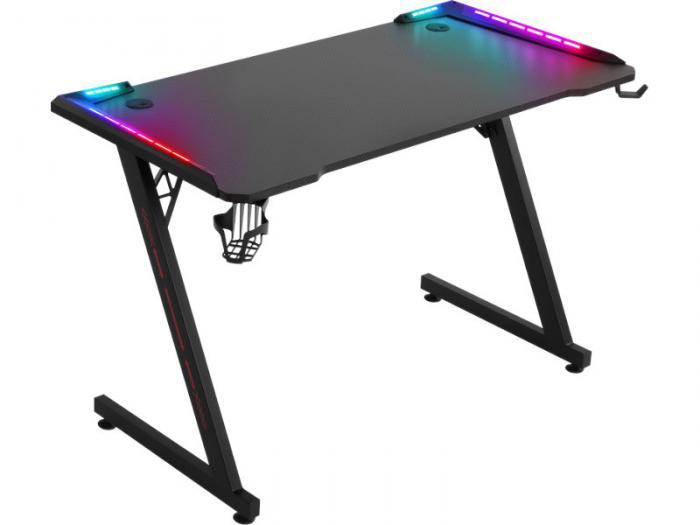 Компьютерный игровой стол геймерский с подсветкой Defender MP64 RGB для ПК геймера ноутбука - фото 1 - id-p225960690