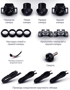 Комплект камер кругового обзора RedPower AVM 360° (для серии 710 SLIM)