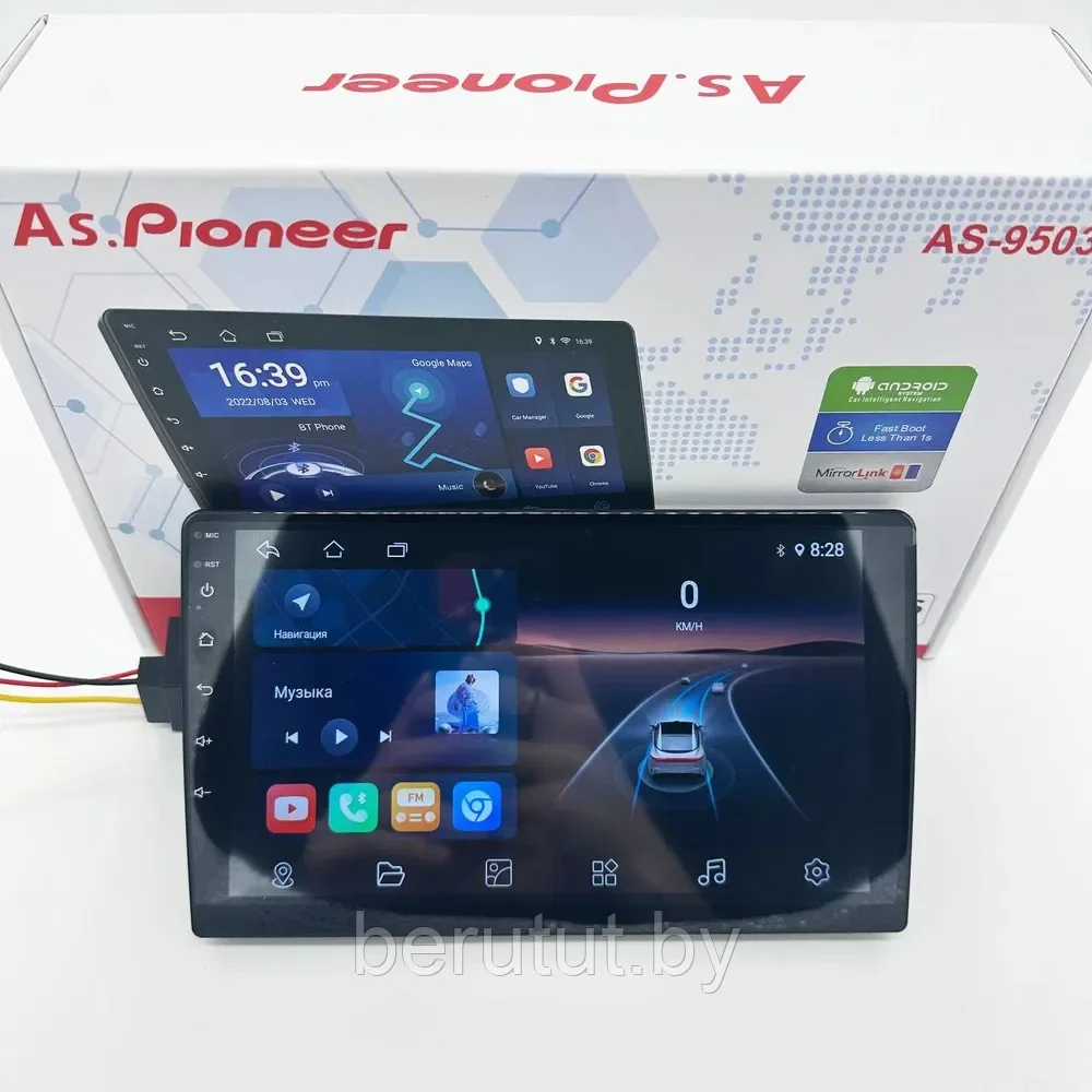 Автомагнитола 2 din Android сенсорный экран 9" Pioneer AS-9503 - фото 2 - id-p226154982