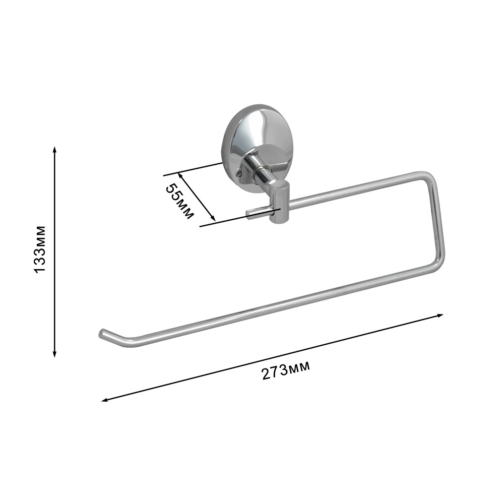 Полотенцедержатель Solinne Classic 15042, хром - фото 4 - id-p182747144