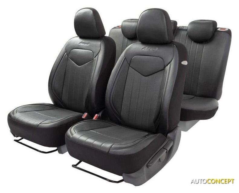 Комплект чехлов для сидений Autoprofi Signature SGN-1505GF (черный) - фото 1 - id-p226155397
