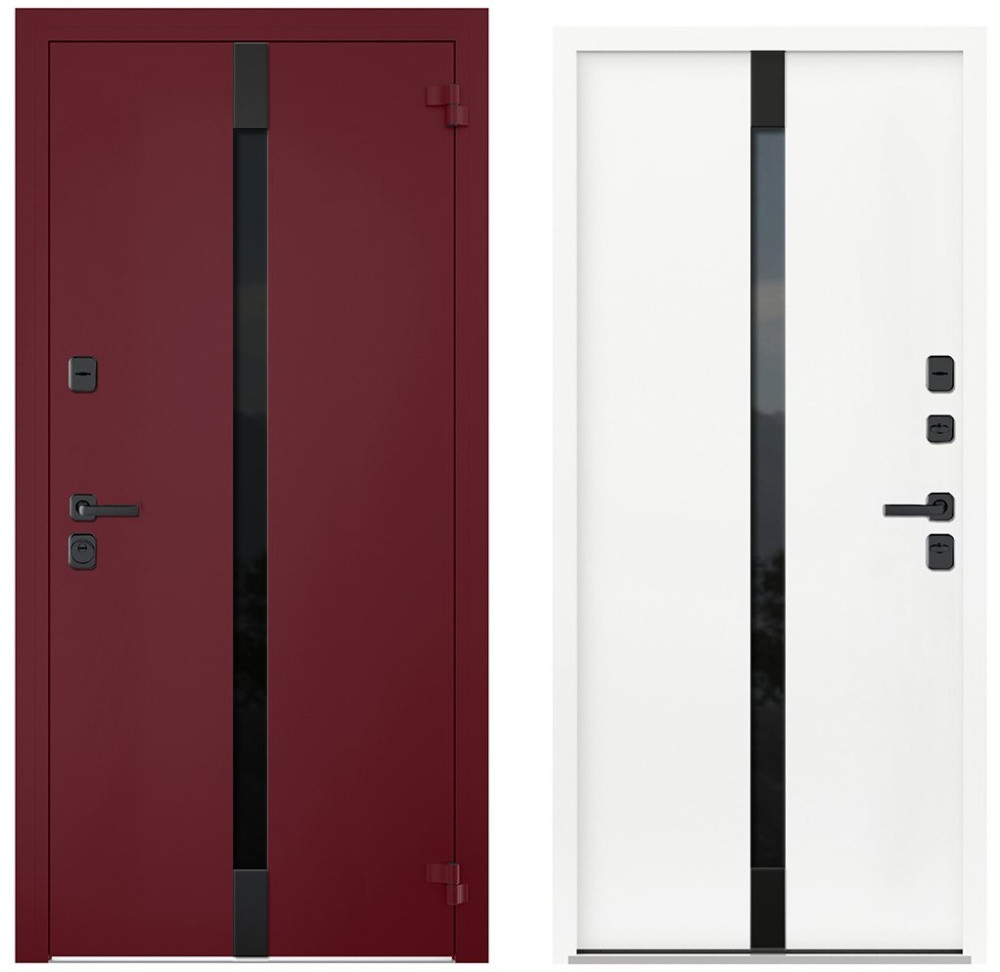 Двери металлические металюкс AG6050 (black)