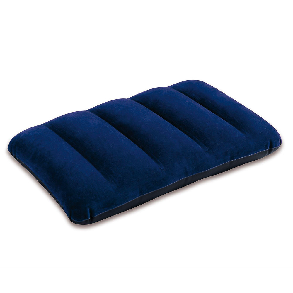 Подушка надувная Intex, синяя