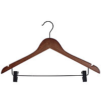 Вешалка для одежды Vetta "Ренуар" деревянная с клипсами, 45 см